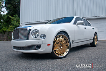 Bentley Mulsanne with 24in Savini Diamond Prali Wheels