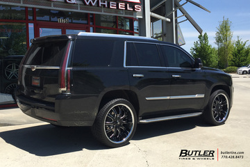 Cadillac Escalade with 24in Lexani LSS10 Wheels