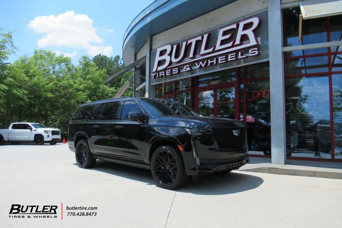 Cadilaac Escalade with 24in Vossen HF65 wheels and Toyo Tires