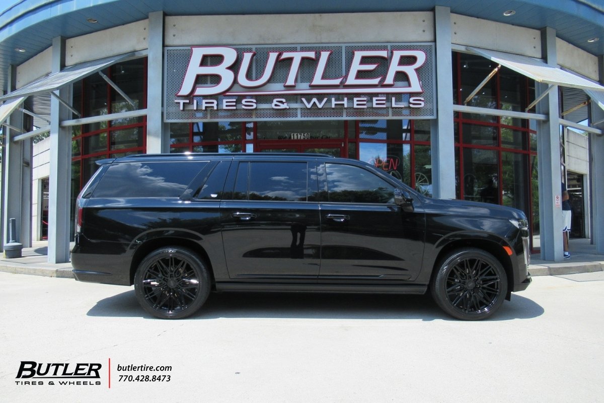 Cadilaac Escalade with 24in Vossen HF65 wheels and Toyo Tires