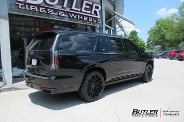Cadilaac Escalade with 24in Vossen HF65 wheels and Toyo Tires