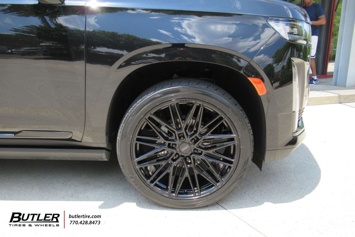 Cadilaac Escalade with 24in Vossen HF65 wheels and Toyo Tires