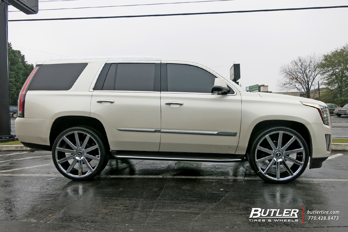 Cadillac Escalade with 26in DUB Shot Calla Wheels exclusively from 