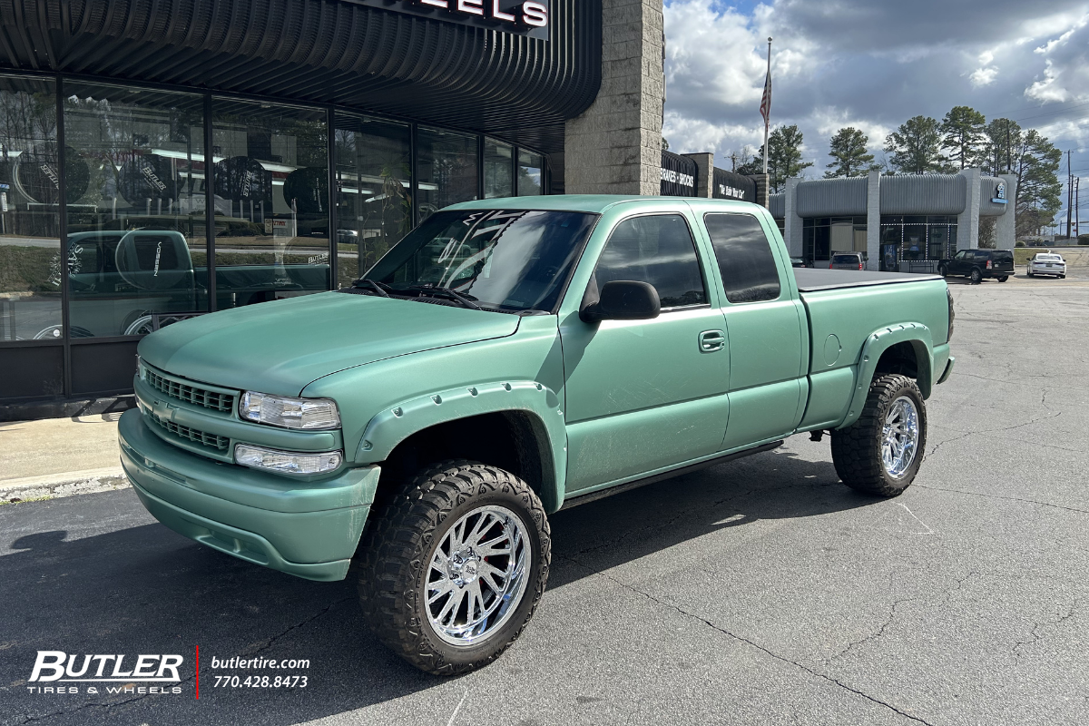 Chevrolet 1500 with 20in Moto Combat Wheels