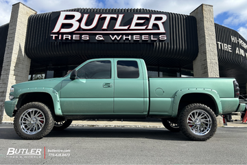 Chevrolet 1500 with 20in Moto Combat Wheels