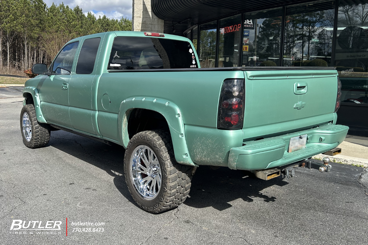 Chevrolet 1500 with 20in Moto Combat Wheels