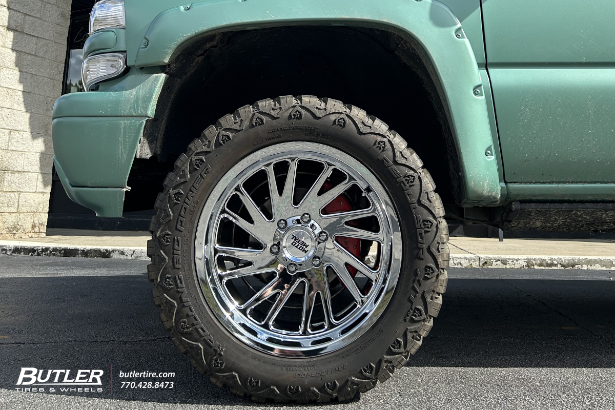 Chevrolet 1500 with 20in Moto Combat Wheels