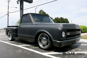 Chevrolet C10 with 22in US Mags Big Slot Wheels