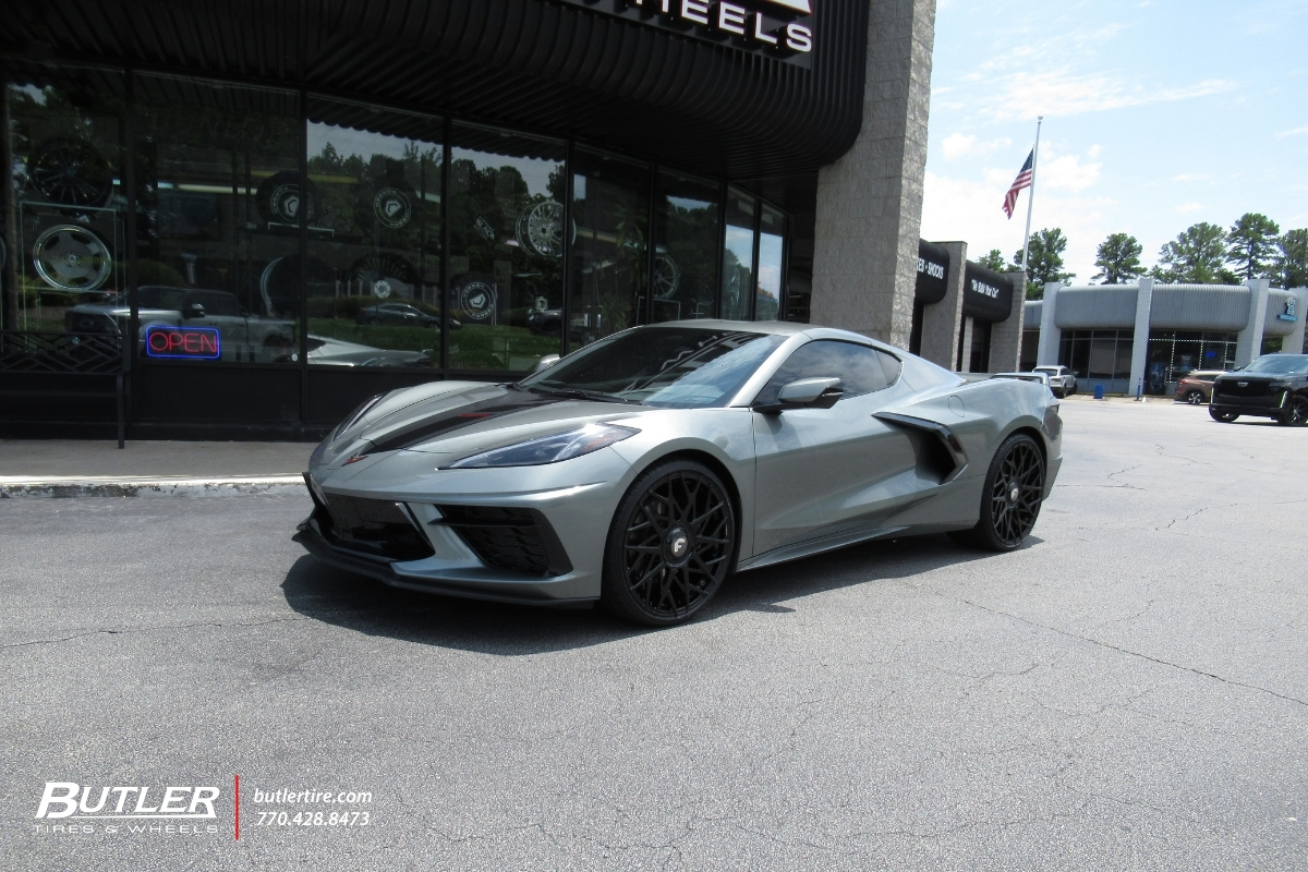 Chevrolet Corvette with 21in Forgiato Blocco Wheels