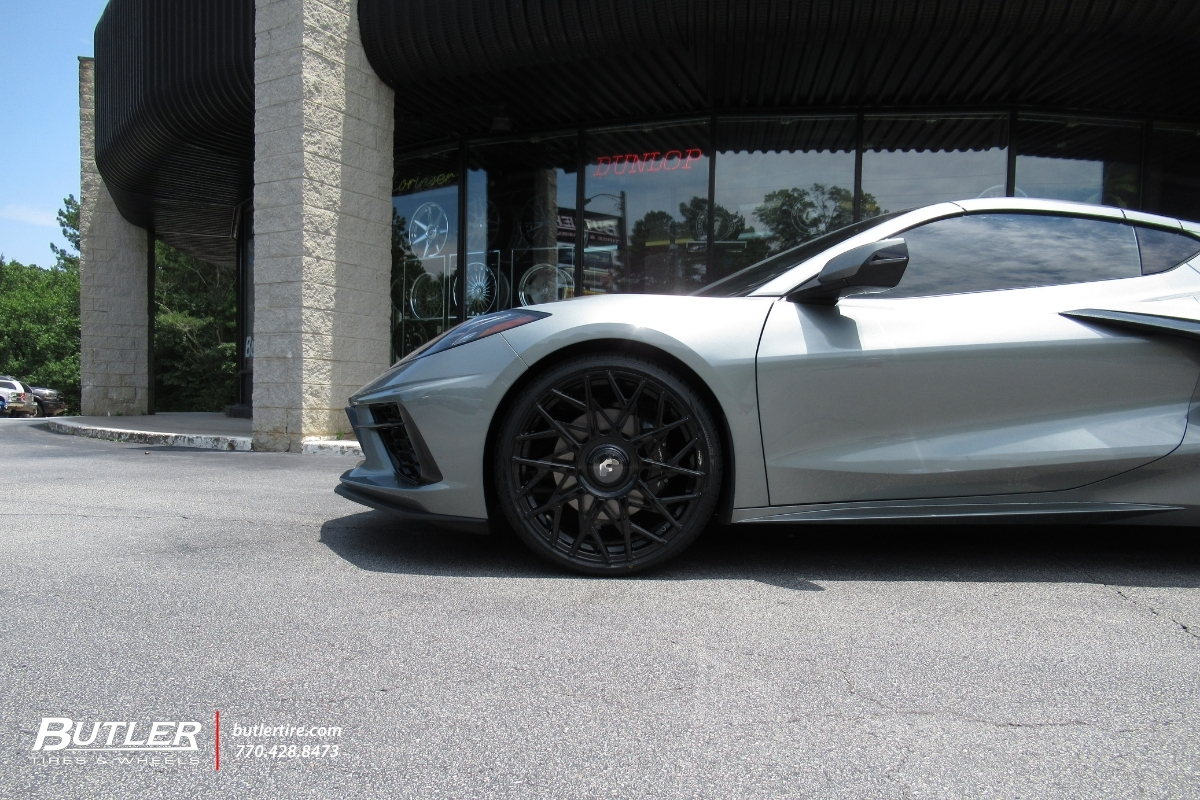 Chevrolet Corvette with 21in Forgiato Blocco Wheels