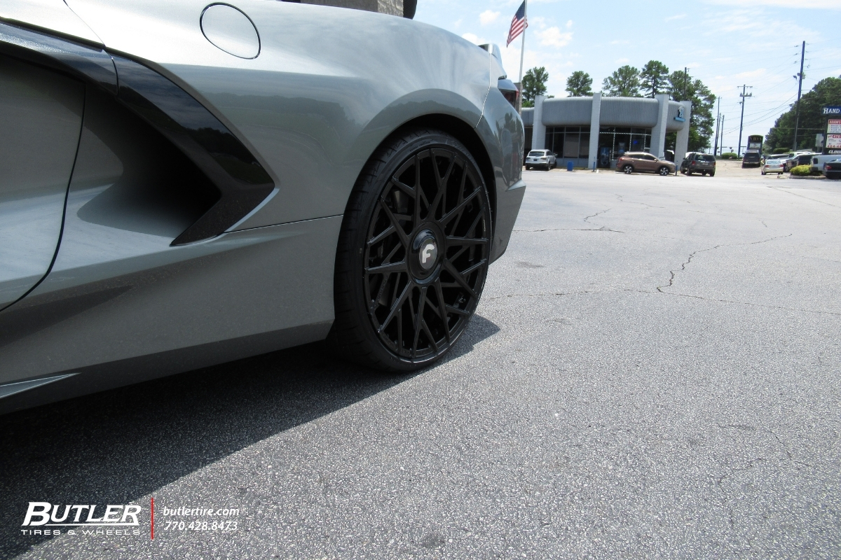 Chevrolet Corvette with 21in Forgiato Blocco Wheels