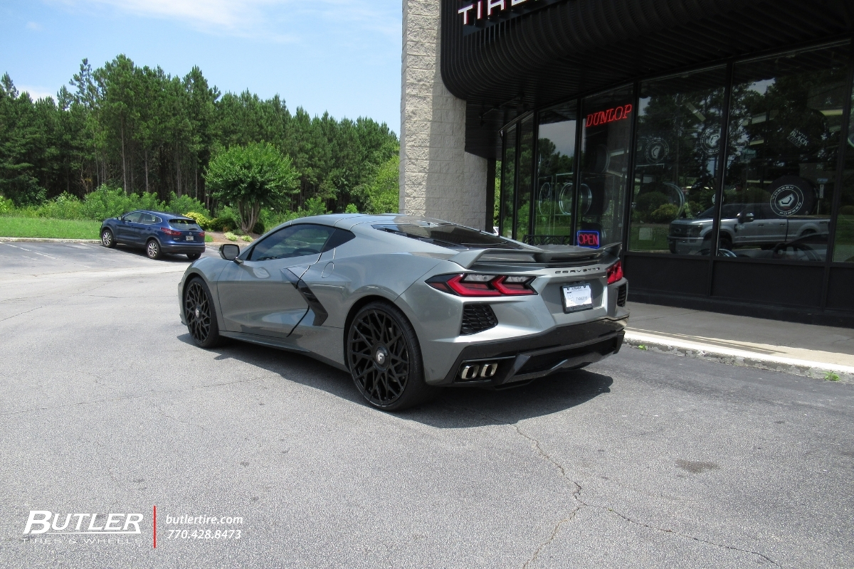 Chevrolet Corvette with 21in Forgiato Blocco Wheels
