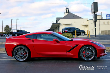 Chevrolet Corvette with 22in Forgiato Sedici Wheels