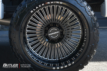 Chevrolet Silverado with 24in Black Rhino Horus Wheels