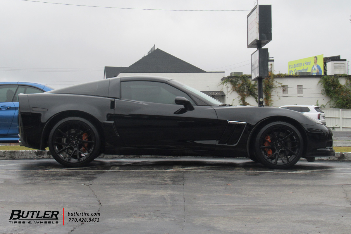 Chevrolet Corvette with 19in Savini SV-F6 Wheels and Michelin Super Sport Tires