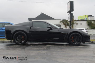 Chevrolet Corvette with 19in Savini SV-F6 Wheels and Michelin Super Sport Tires