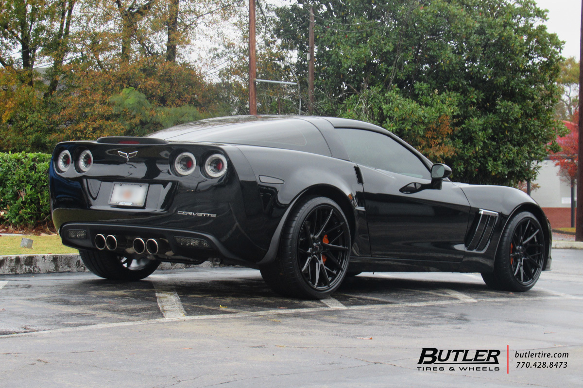 Chevrolet Corvette with 19in Savini SV-F6 Wheels and Michelin Super Sport Tires