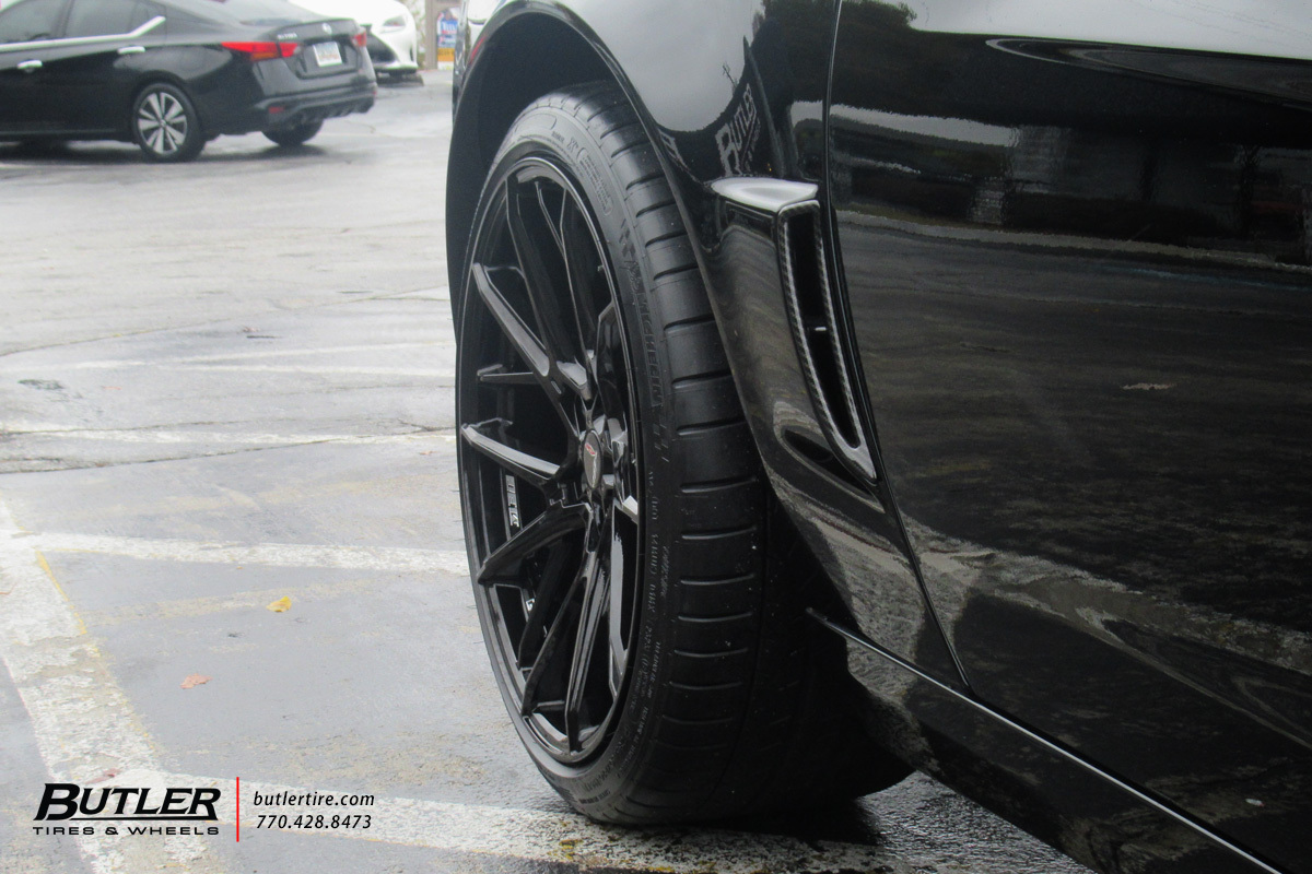 Chevrolet Corvette with 19in Savini SV-F6 Wheels and Michelin Super Sport Tires