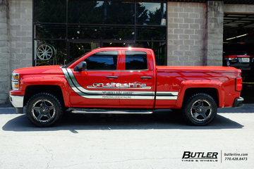 Chevy Silverado with 20in Grid Offroad GD4 Wheels