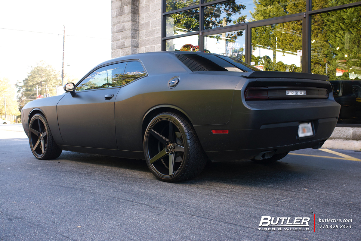 Dodge Challenger with 22in KMC 685 Wheels