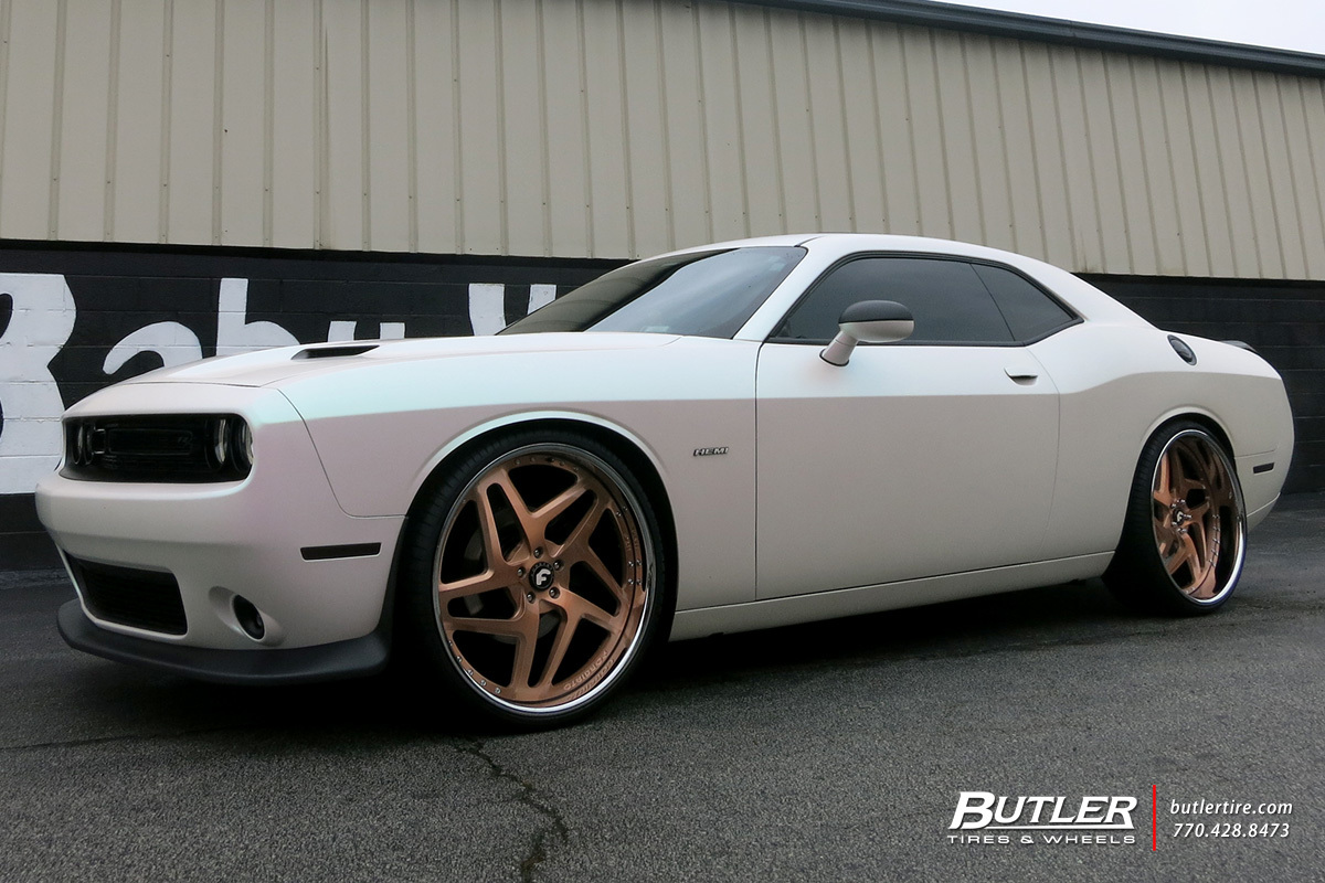 Dodge Challenger with 24in Forgiato F2 11 Wheels