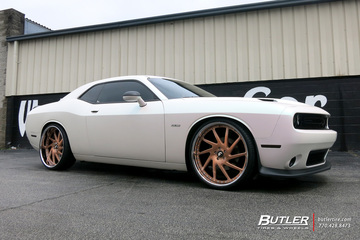 Dodge Challenger with 24in Forgiato Sky 217 Wheels