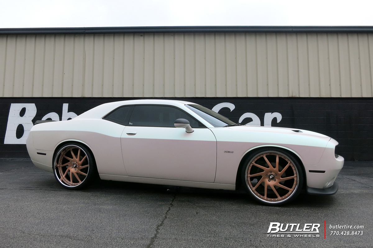 Dodge Challenger with 24in Forgiato Sky 217 Wheels