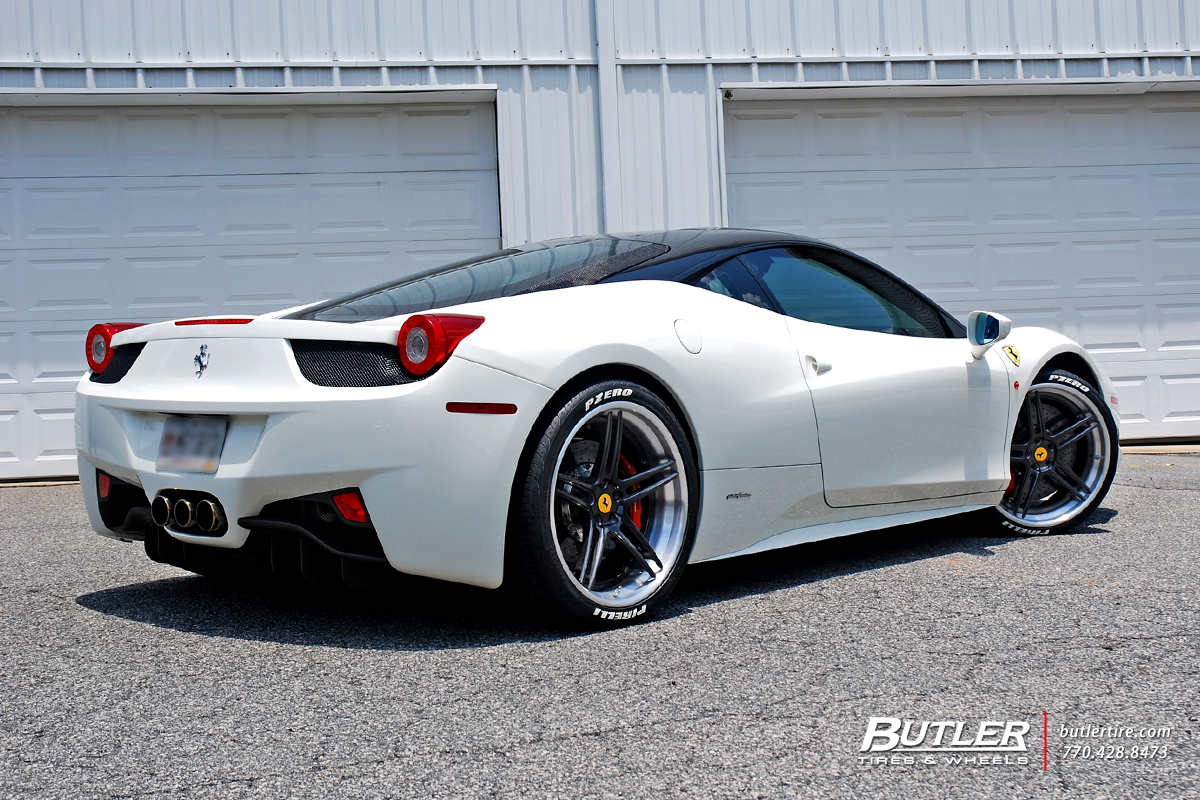 Ferrari 458 Italia with 21in Avant Garde AGL15 Wheels exclusively from