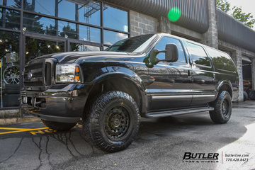 Ford Excursion with 18in Black Rhino Arsenal Wheels