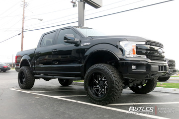 Ford F150 with 22in Black Rhino Thrust Wheels