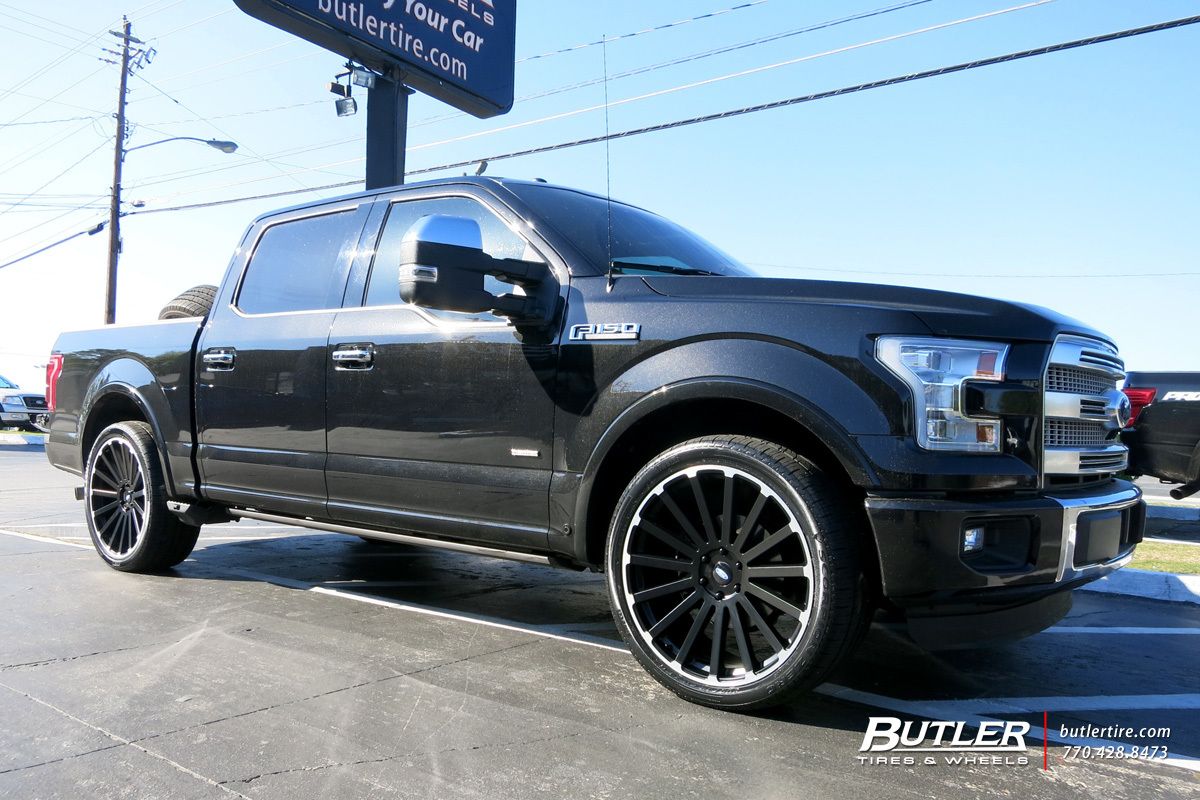 Ford F150 with 24in Black Rhino Spear Wheels