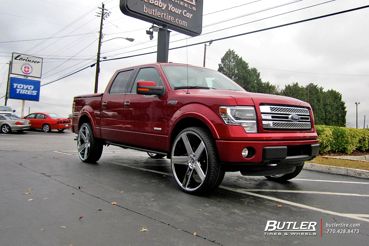 Ford F150 with 28in Dub Baller Wheels