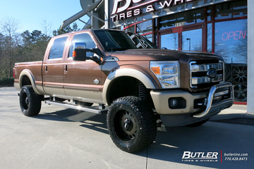 Ford F250 with 20in Grid Offroad GD4 Wheels