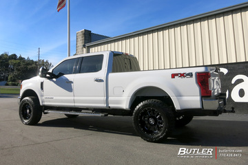 Ford F250 with 20in Hostile Gauntlet Wheels
