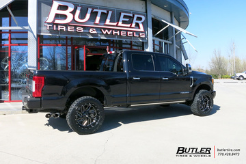 Ford F250 with 22in Fuel Triton Wheels