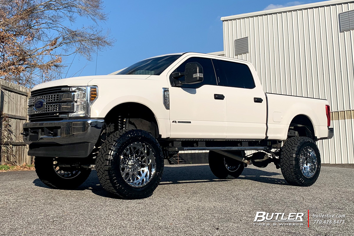 Ford F250 with 22in XF X307 Wheels