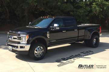Ford F350 with 22in Fuel Cleaver Wheels