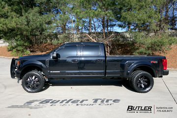 Ford F350 with 22in Fuel Maverick Wheels