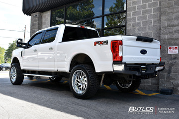 Ford F350 with 22in Fuel Triton Wheels