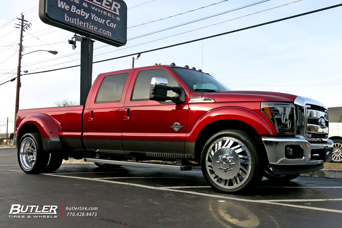 Ford F350 with 24in American Force Shift Wheels