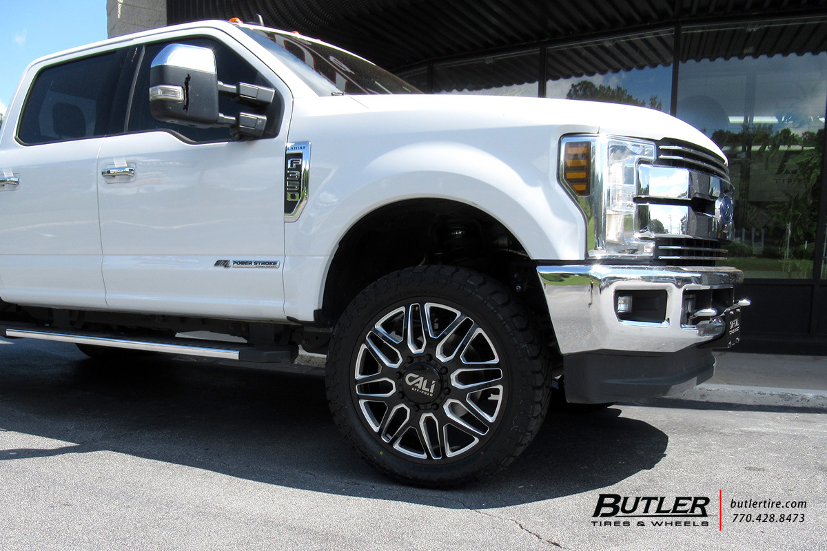 Ford F350 with 24in Cali Offroad Invader Wheels