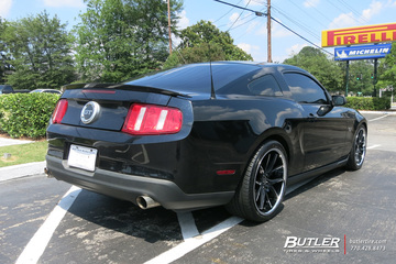 Ford Mustang with 20in Lexani R-Twelve Wheels