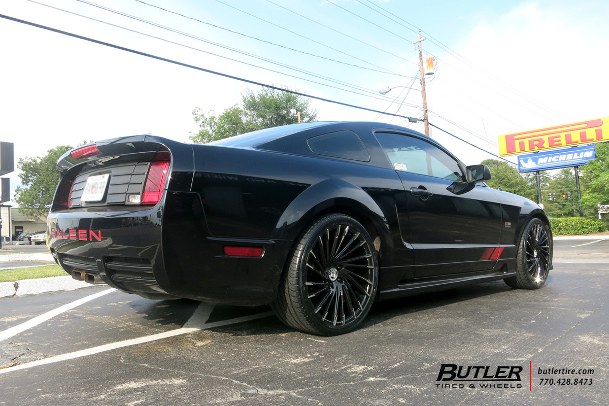 Ford Mustang with 20in Lexani Wraith Wheels