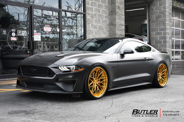 Ford Mustang with 22in AG Luxury AGL40 Wheels