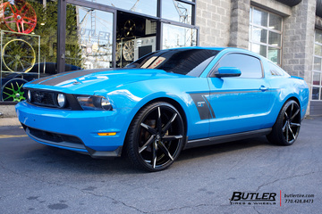 Ford Mustang with 22in Lexani CSS7 Wheels