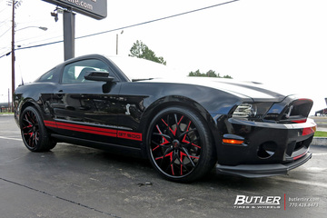 Ford Mustang with 22in Savini SV57c Wheels