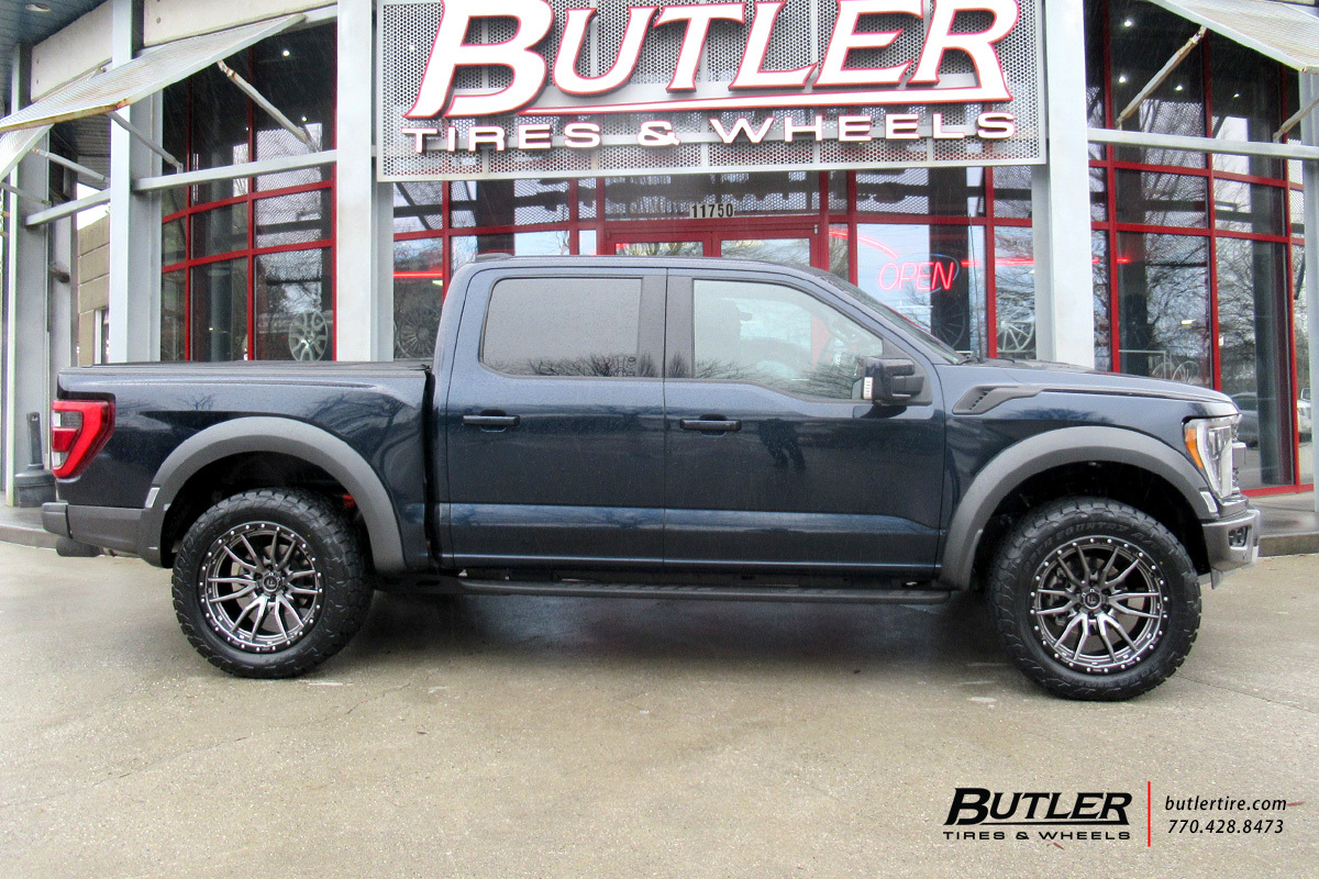 Ford Raptor with 22in Fuel Rebel Wheels