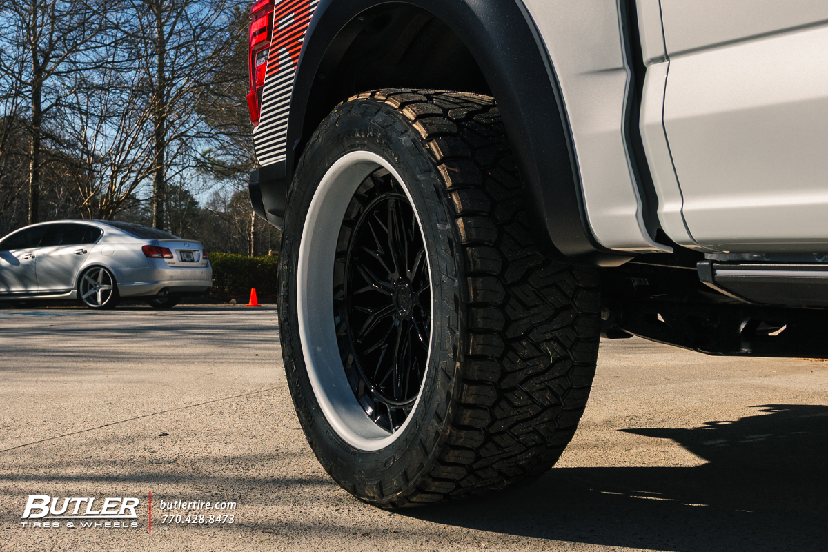 Ford Raptor with 24in ADM AR105 Wheels