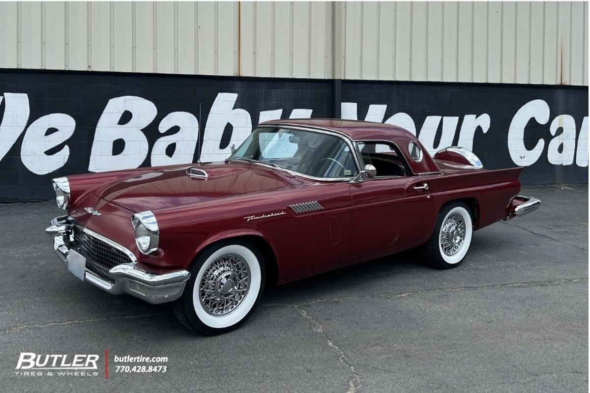 Ford Thunderbird with 15in Coker Wire Wheels