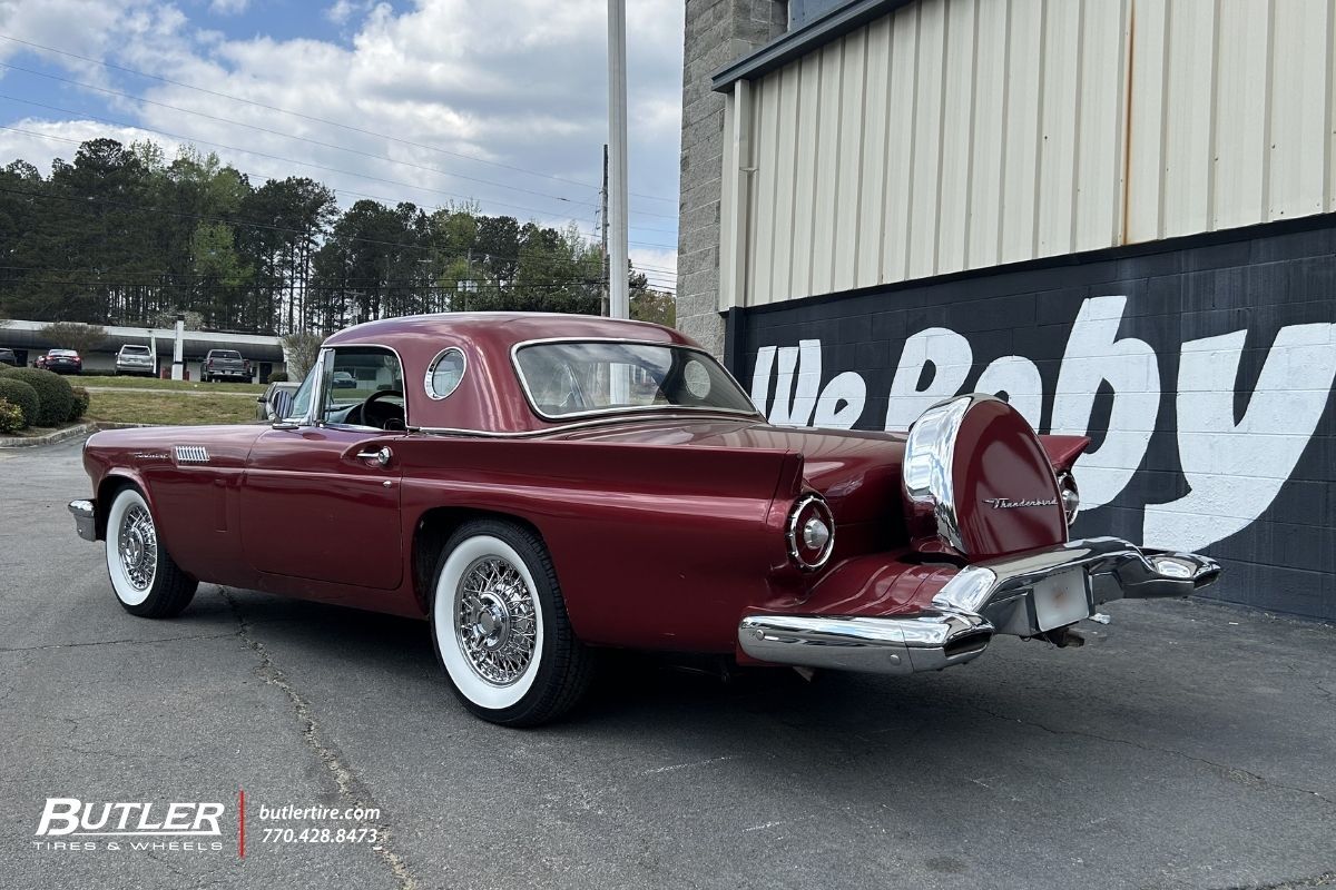 Ford Thunderbird with 15in Coker Wire Wheels